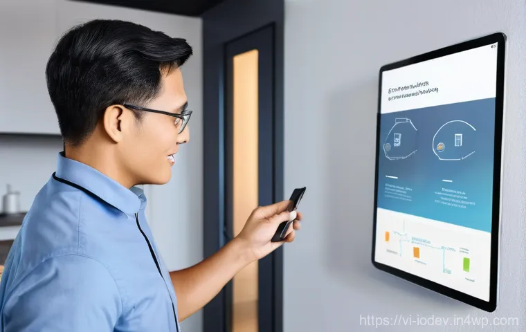 스마트 홈 기기의 설치 과정과 주의사항 - **Prompt 2: Secure and Stable Smart Home Network - The Digital Backbone**
    "Create a visually com...