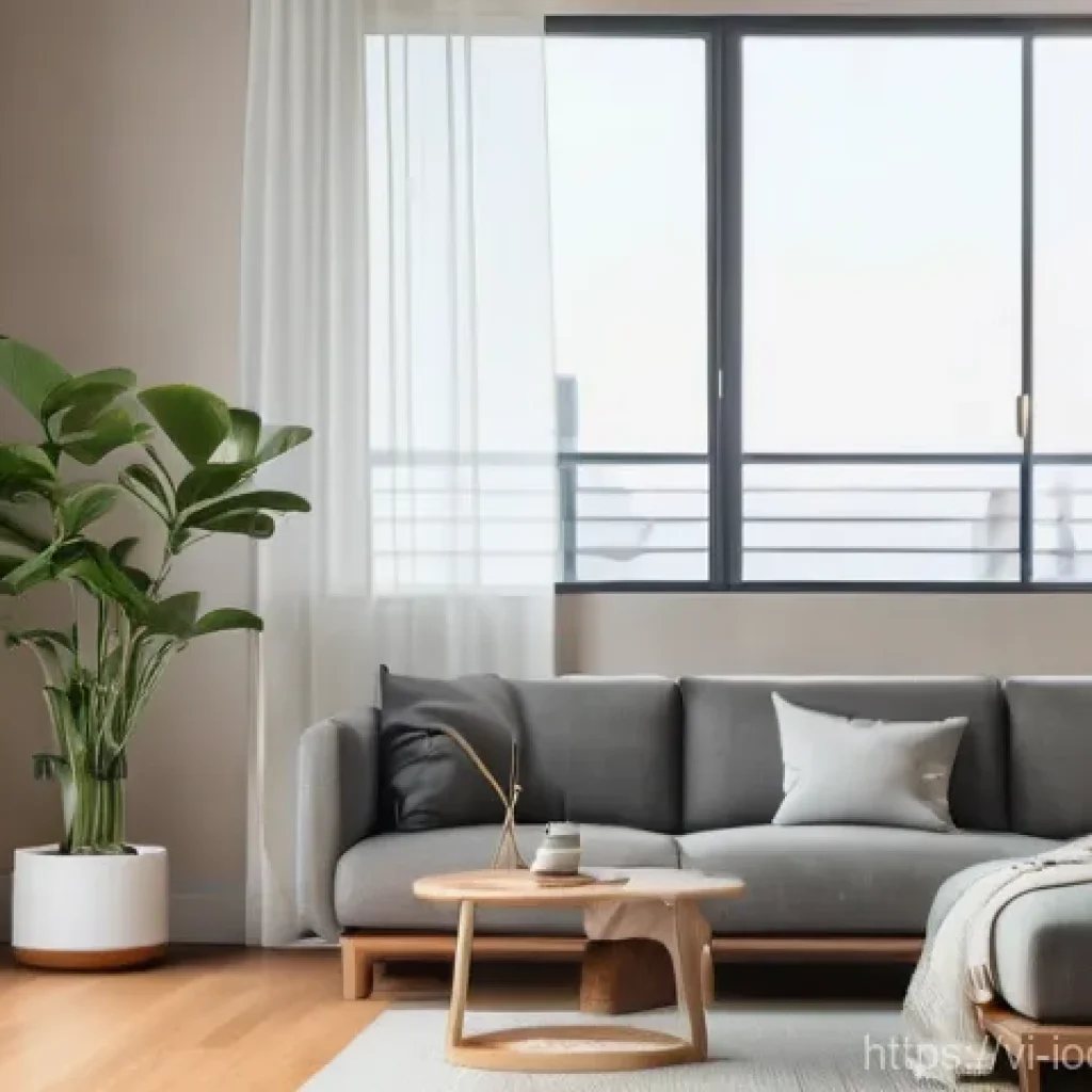 스마트 홈의 IoT 기기 활용 사례 - Seamless Comfort and Smart Living**

Prompt: "A serene, modern Vietnamese living room filled with so...