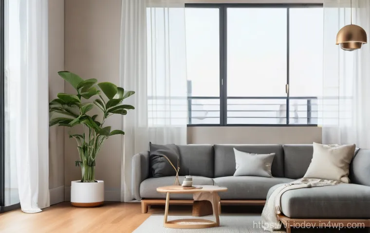스마트 홈의 IoT 기기 활용 사례 - Seamless Comfort and Smart Living**

Prompt: "A serene, modern Vietnamese living room filled with so...
